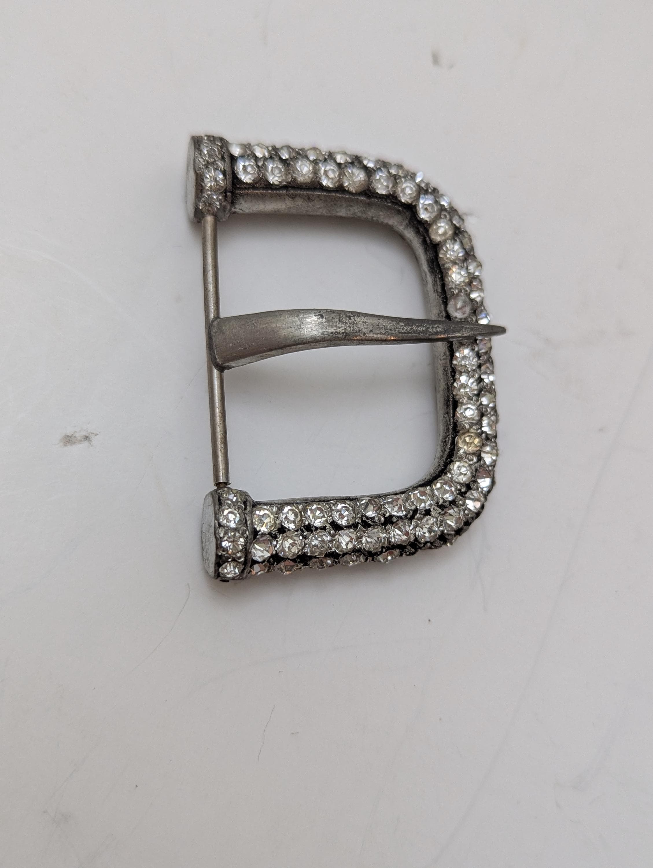 Vintage Magnificent Rhinestone Belt Buckle - Etsy display picture 2