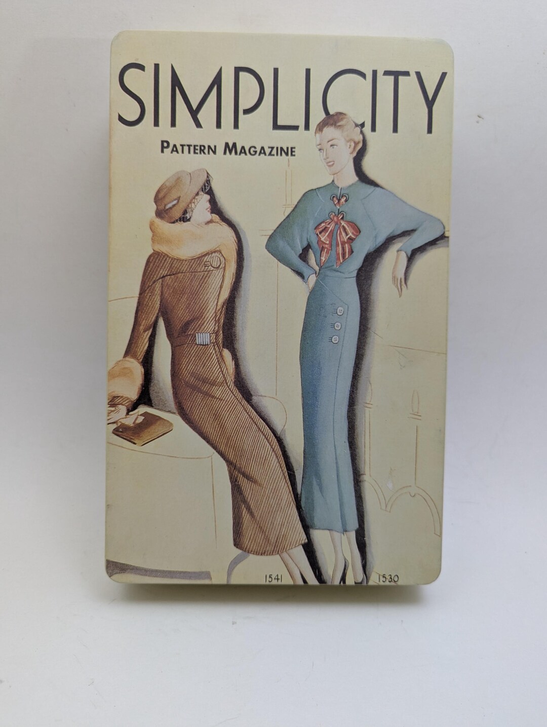Simplicity Tin Box With Lid Sewing Box - Etsy