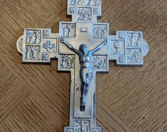 Crucifix- Vintage Aged  Crucifix detailed USA