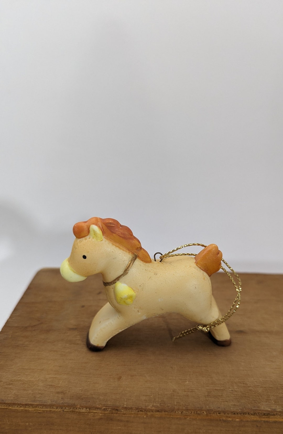 Vintage Homco Toy Hobby Horse Ornament Etsy