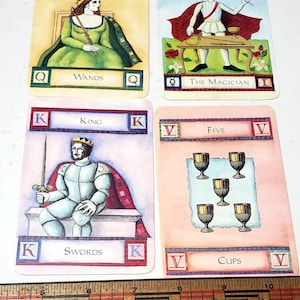 Tarot cards and instructional book