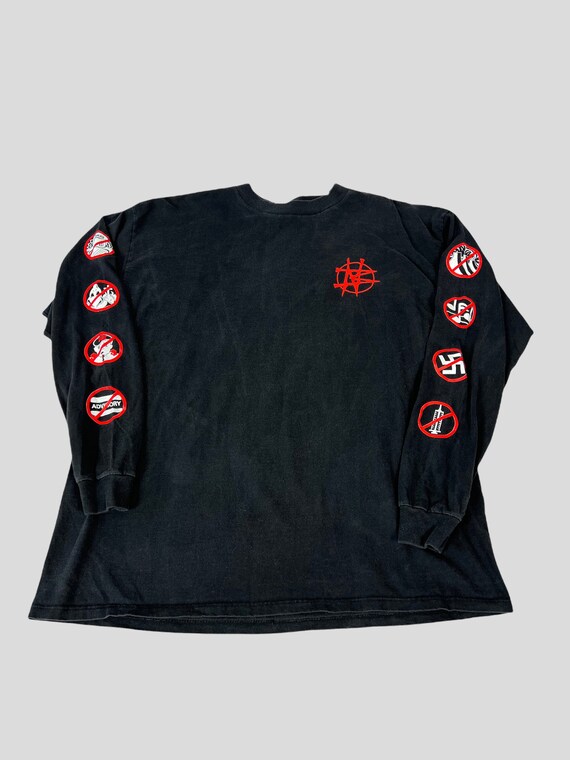 Vintage 90s NAILBOMB Long Sleeve Tour T-shirt / Punk Heavy Metal