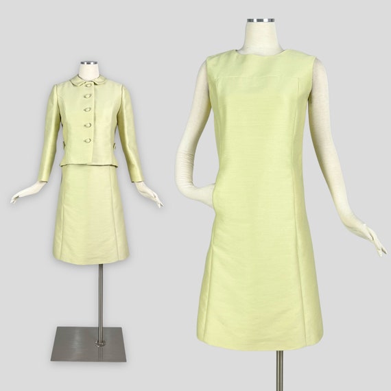 Vintage 1950 / 60s LILLIE RUBIN Shift Dress & Jac… - image 1