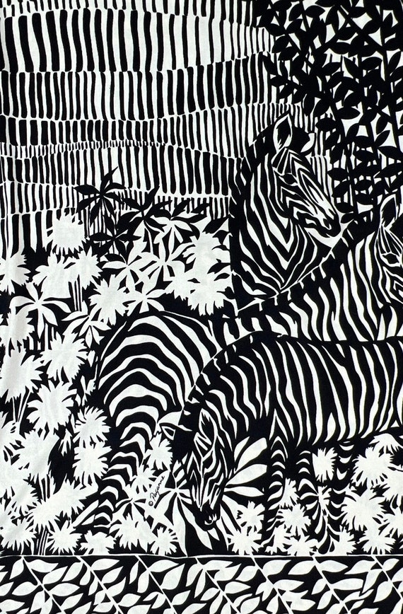 Vintage 60s 70s PAGANNE Zebra Dress / novelty pri… - image 6