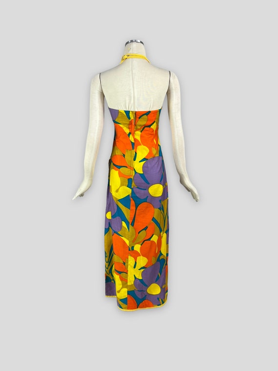 Vintage 1960s Alfred SHAHEEN TIKI DRESS Hawaiian … - image 4