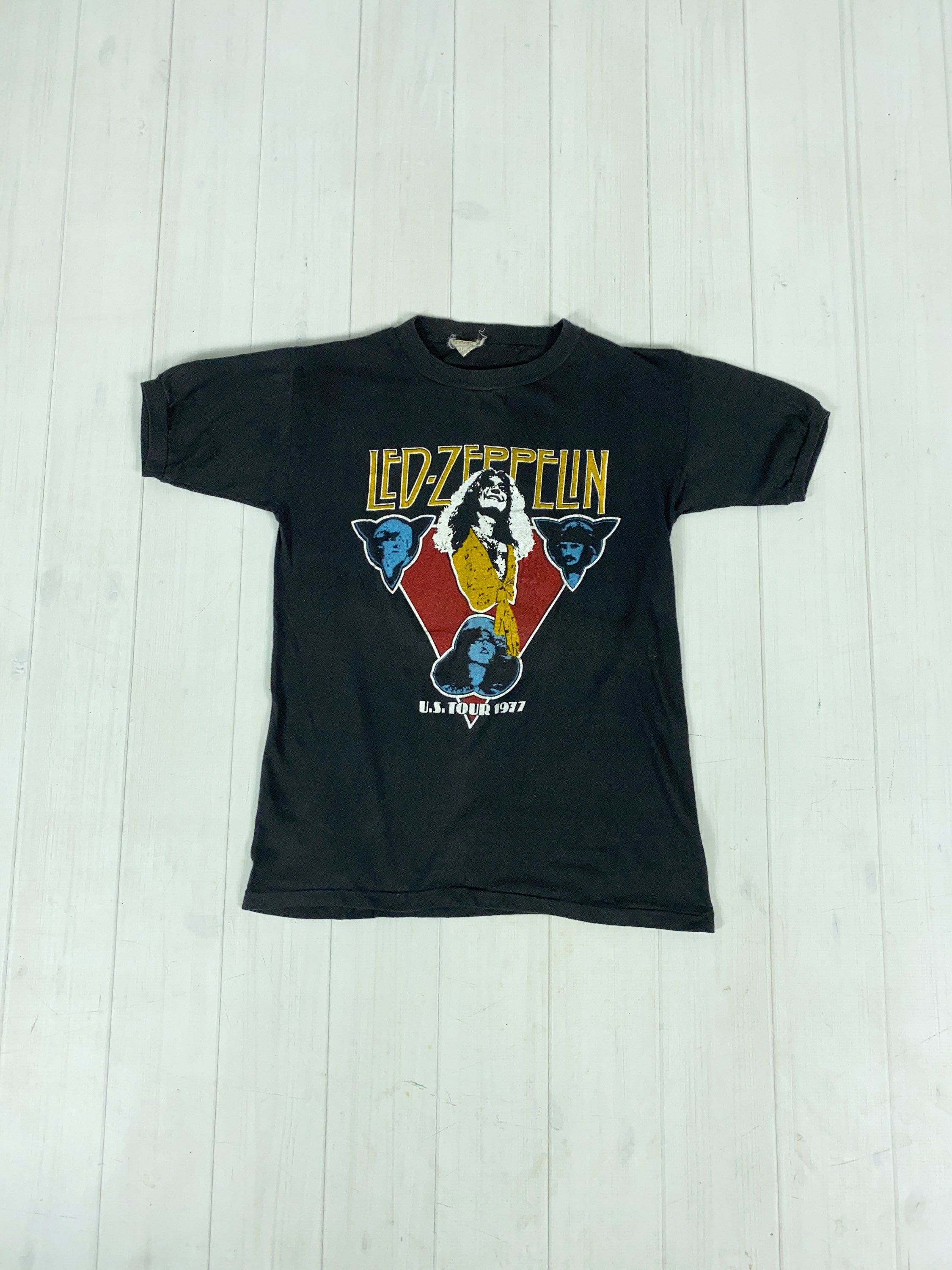 1970s Led Zeppelin 1977 Tour T-shirt 