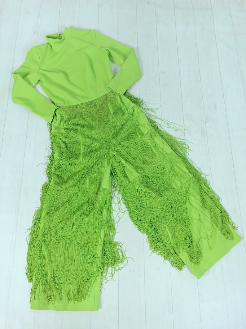 lime green one piece outfit