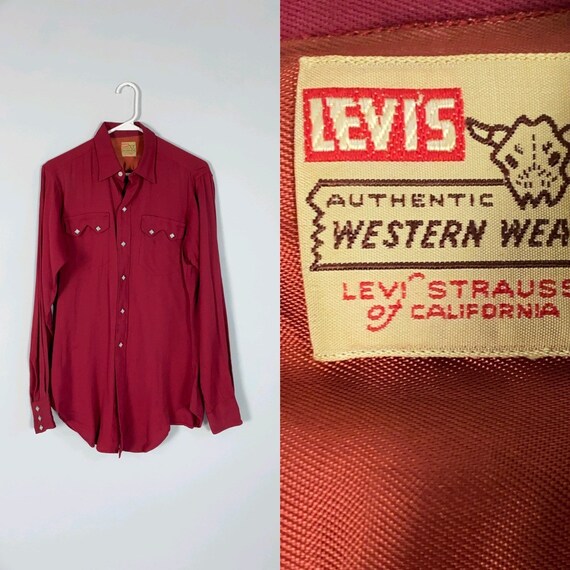 Vintage 50s LEVI'S WESTERN WEAR Big E / Shorthorn