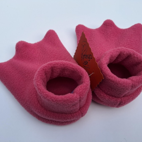 Pantuflas Flamingo Feet, ¡ahora en auténtico rosa flamenco! ¡Nuevo y mejorado tejido polar!
