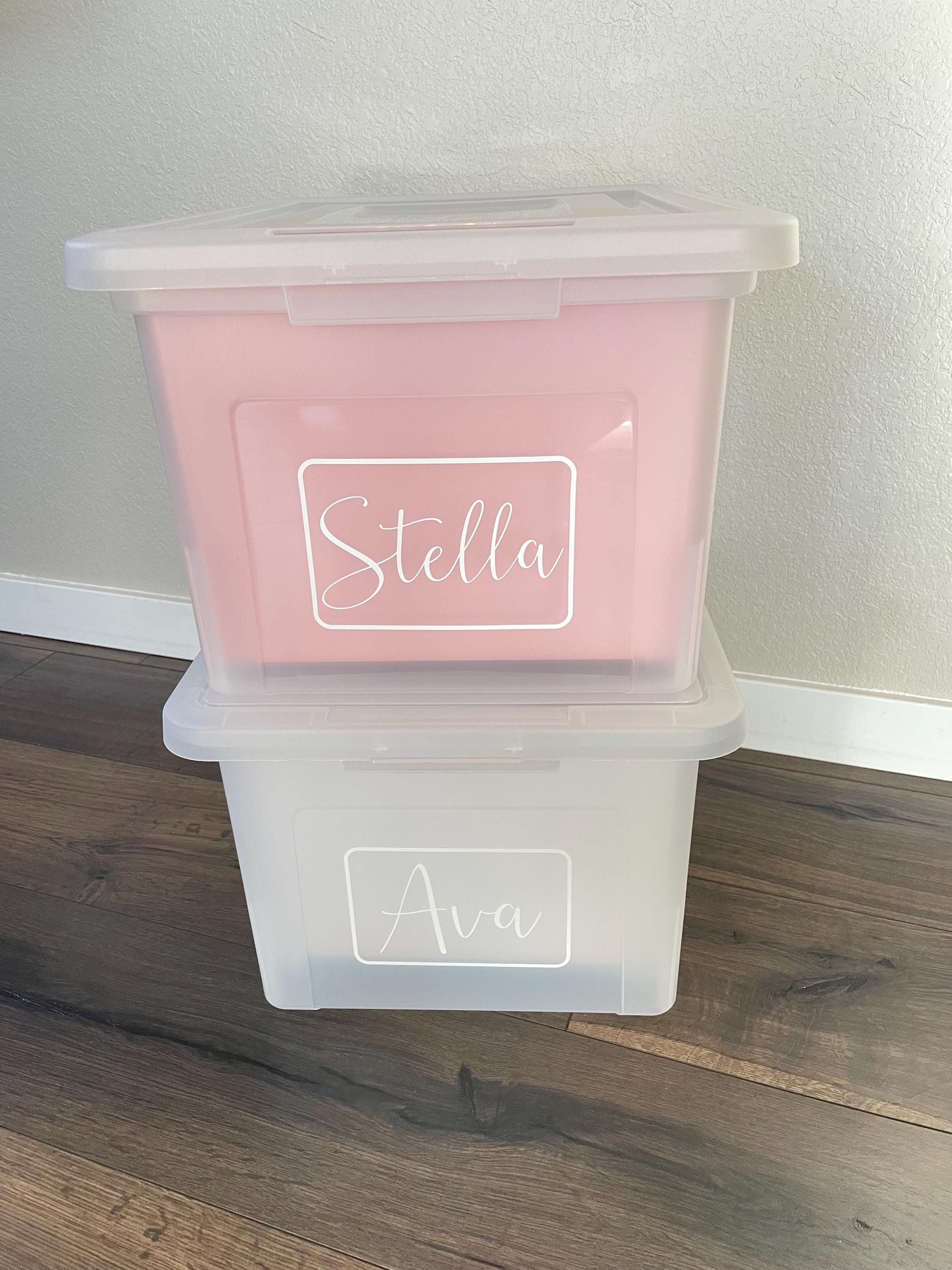 Fully Assembled Kids Memory Box or Milestone Tote, Custom Hanging File ...