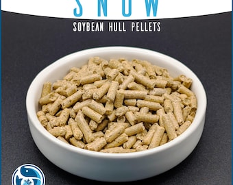 Aquarium Shrimp Food (SNOW) – Soybean Hull Snowflake Pellets For Natural Grazing & Healthy Growth