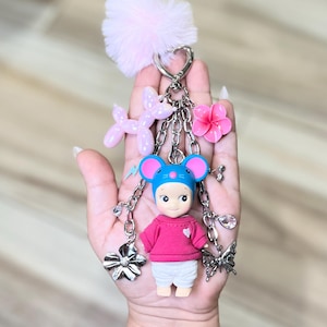 Handmade Sonny Angel Keychain Bag Charm | Mouse