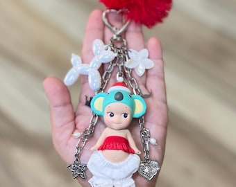 Handmade Sonny Angel Keychain Bag Charm | Christmas Koala