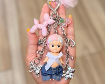 Handmade Sonny Angel Keychain Bag Charm | Cherry Blossom