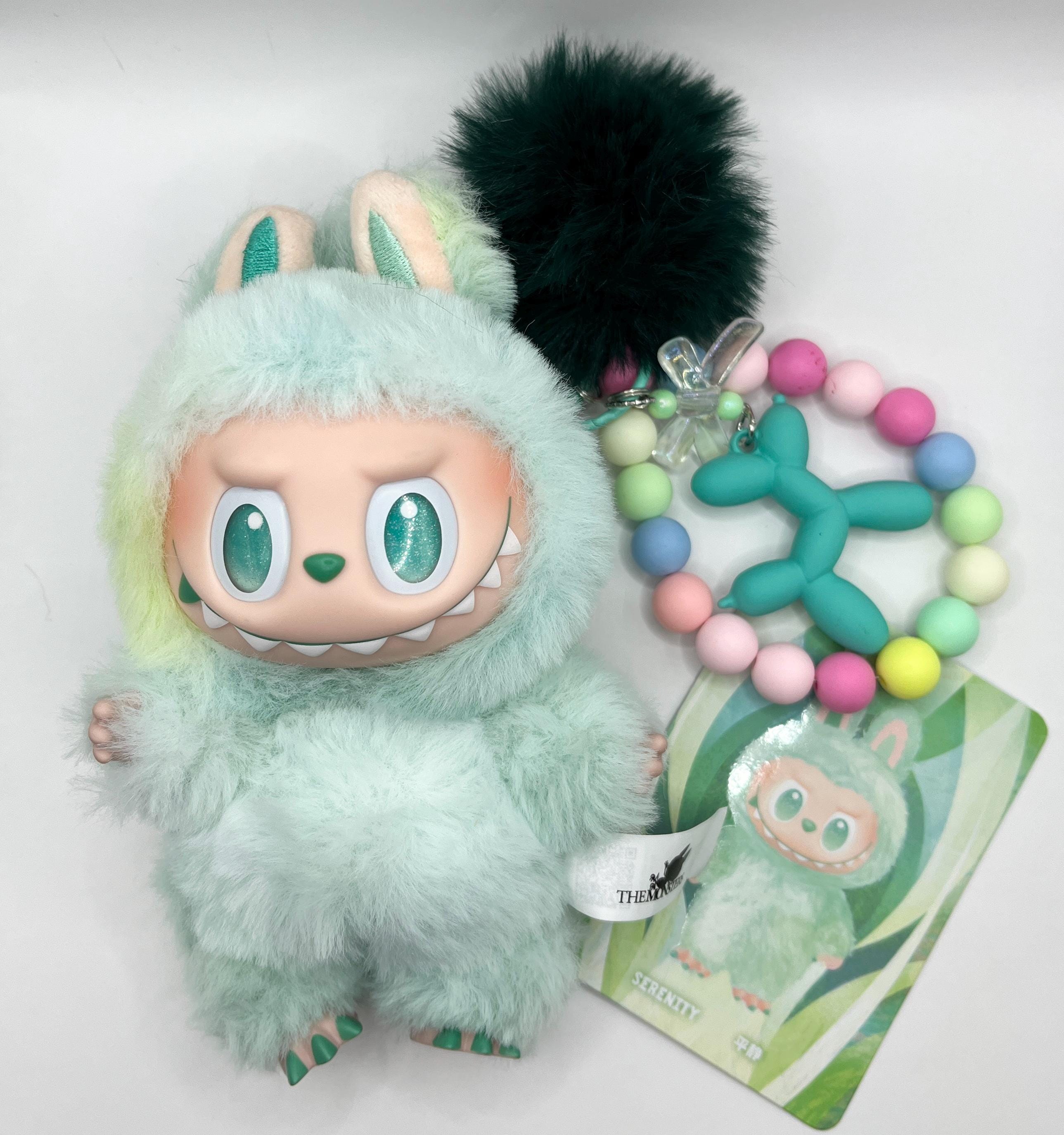 正規 ♡ THE MONSTERS / LABUBU ラブブ SERENITY Authentic the Monsters Labubu Vinyl Face Handmade Keychain