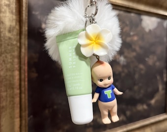 ハンドメイドリップバームキーホルダーチャームセット | ミニアルファベット ソニーエンジェル x ミニサマーフライデー | 'Y'