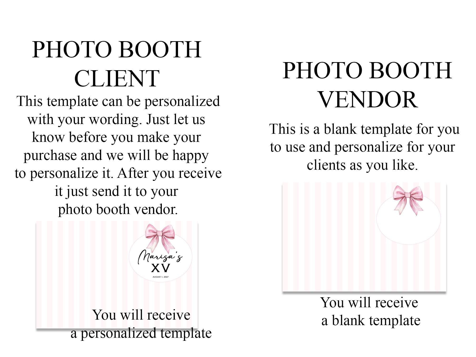 Booth Editable Editable Photo Booth Template 4x6, Party Events (PSD File) - Etsy