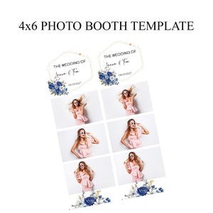 Editable Photo Booth Template 4x6, Perfect for weddings, birthdays, Quinceanera, Bat Mitzvah, parties, and special events!