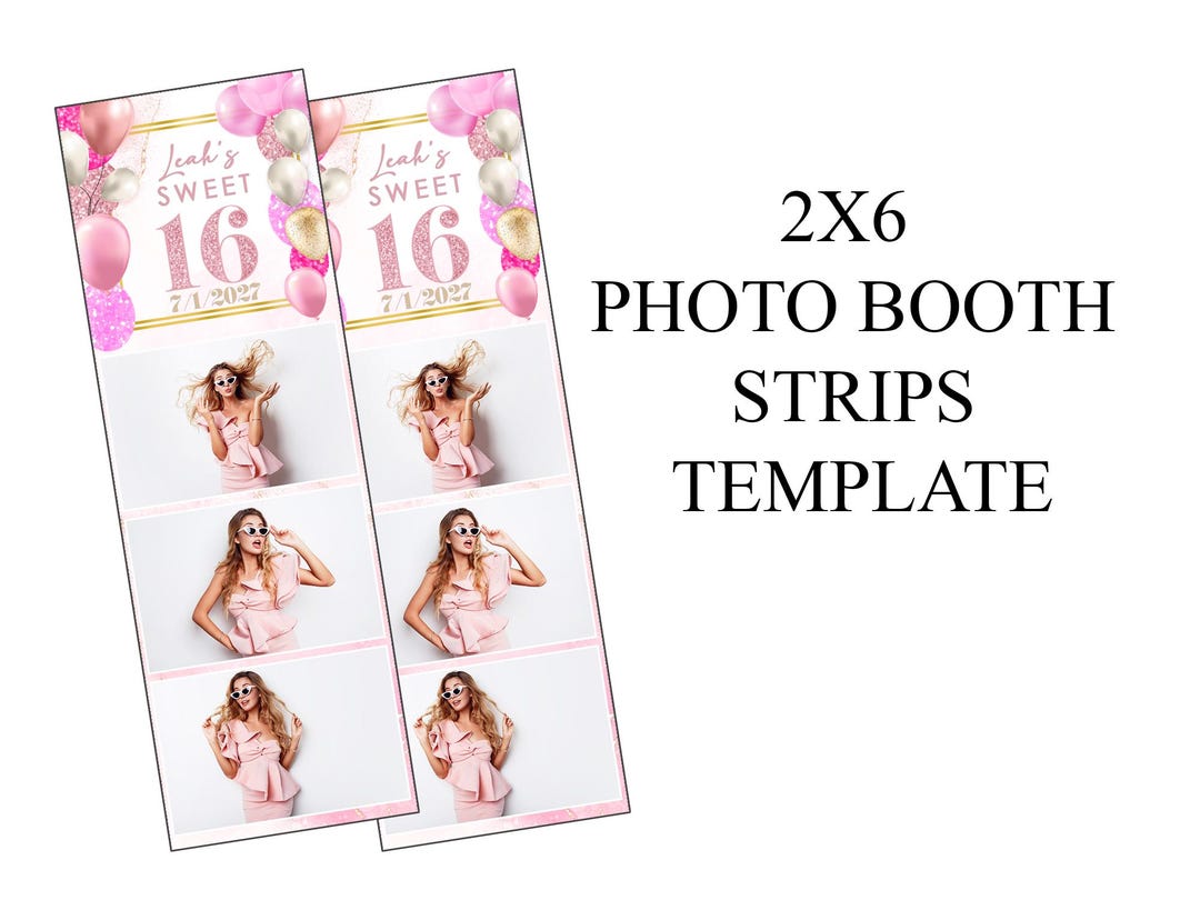 Booth Editable Editable Photo Booth Template 4x6, Perfect for Weddings, Birthdays ...