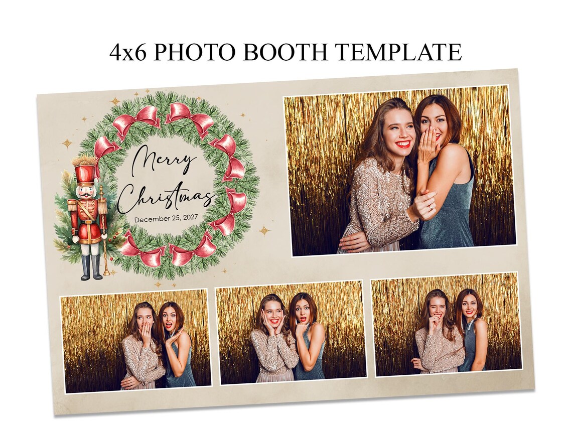 Editable 4x6 Photo Booth Template Party Events (PSD File) Etsy