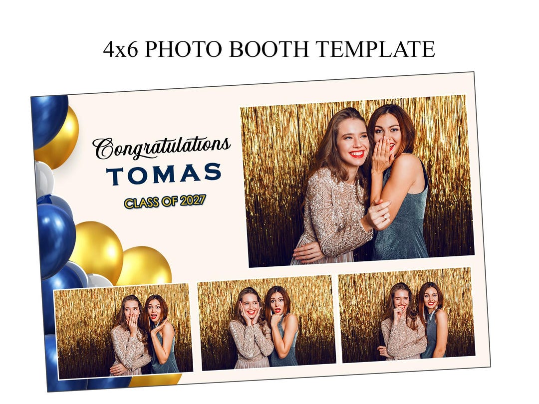 Booth File Editable 4x6 Photo Booth Template: Party Events (PSD File) - Etsy