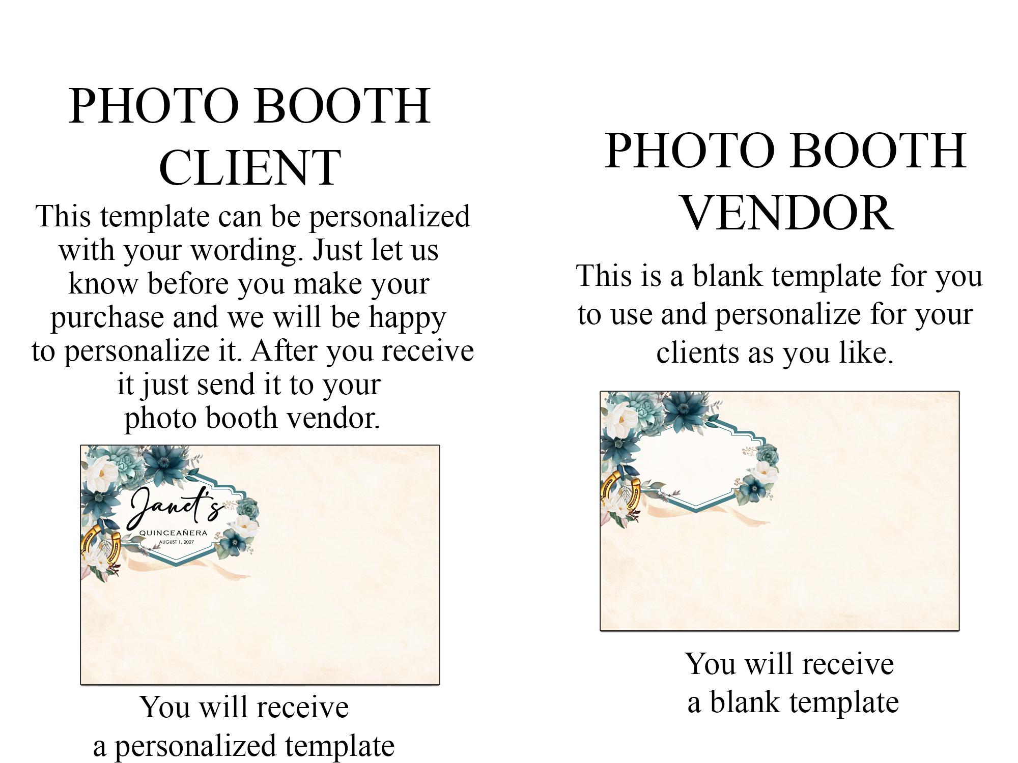 Editable Booth Design 4x6 Editable Photo Booth Template: Party Events (PSD File) - Etsy