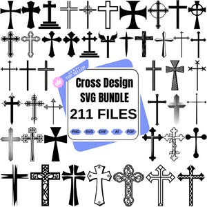 CROSS BUNDLE SVG Files, cross Png, Faith Cross Svg, Distressed Cross Svg, Religious Svg, Cross Clipart, Old Rugged Crosses svg