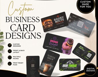 Custom Business Card Design, Made to Order Branding, Personalized Business Card.