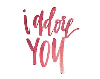 Te adoro - Impresión digital