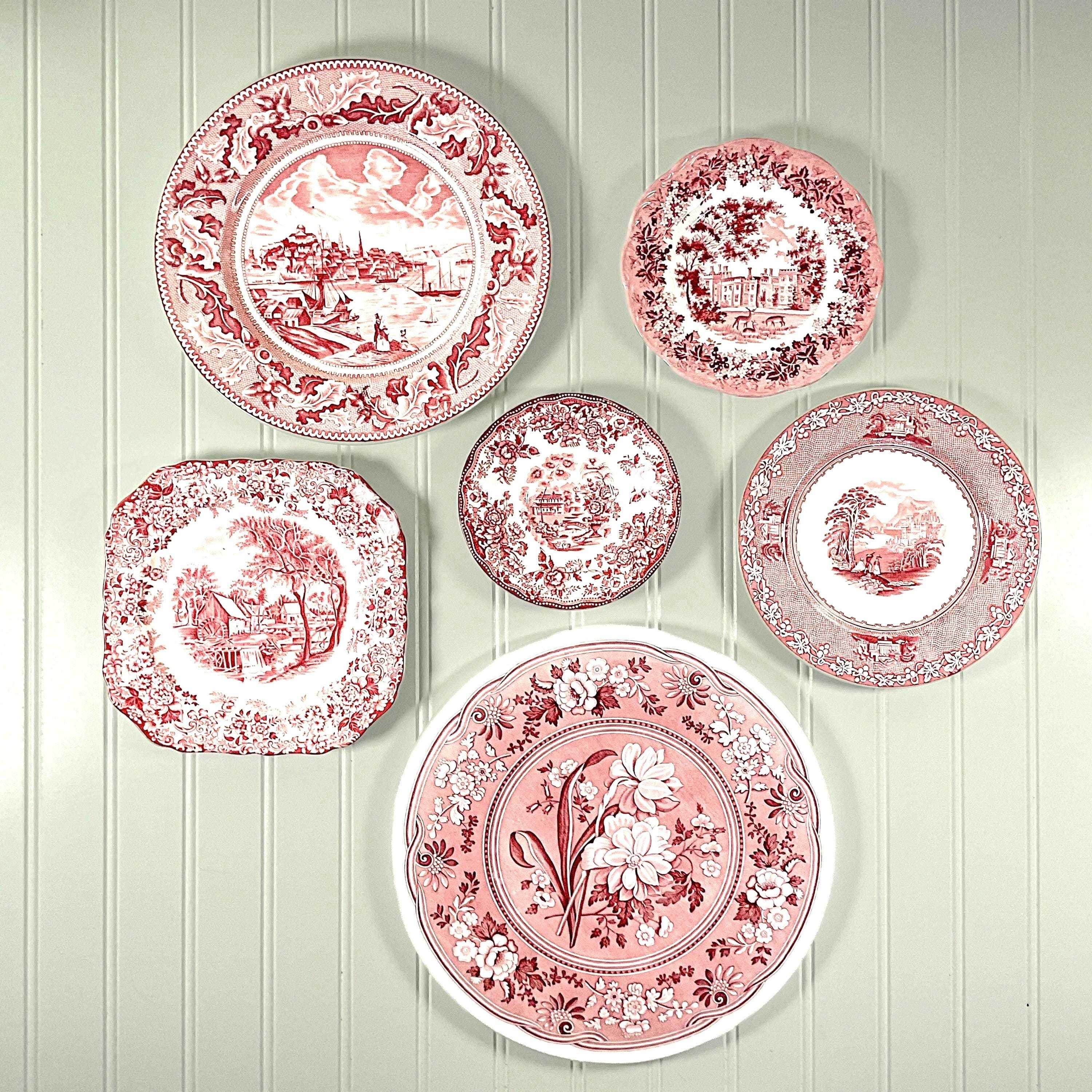 Spode red plate - Etsy 日本