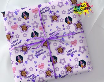 Personalised Birthday Gift wrap, Wrapping paper, K Pop, Rumi