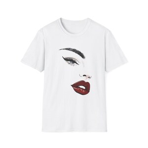 Chic Lip Art T-Shirt | Fashion Gift for Her, Trendy Graphic Tee, Daily Wear, Birthday Present, Art Lover Apparel, Unisex Style