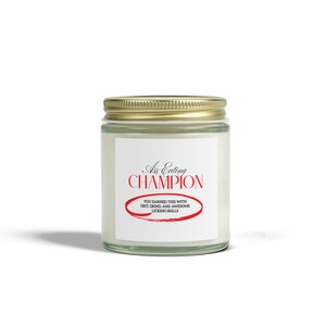 Funny Candle for Him Ass Eating Champion Candle Sexy Gift for Boyfriend Adult Humor Gift Naughty Jar Candle Gag Gift for Men