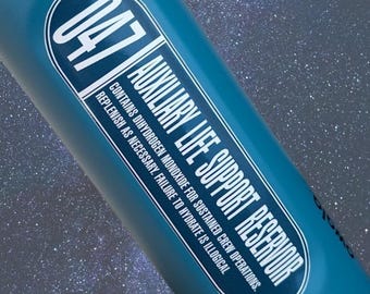 Trekkie Sticker for Water Bottle | Owala Decal | Auxiliary Life Support Reservoir