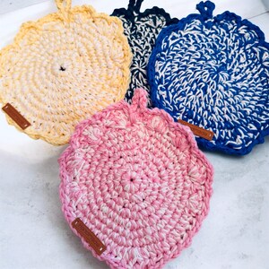 Handmade Crochet Hot Pad & Coaster Cottagecore Kitchen Decor Aesthetic Mug Rug - Slow Living Home Accessories Cotton Gift