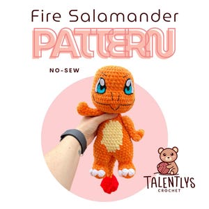 The Fire Salamander – Crochet Pattern PDF