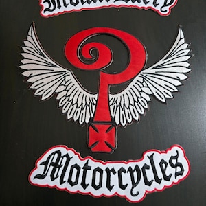 Indian Larry Motorcycle Embroidery Patches Iron on for jackets and vests