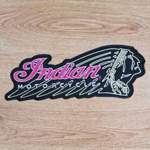 Indian Motorcycle Patch Large Back Patch - Motorcycle Jacket Vest Back Patch 12"