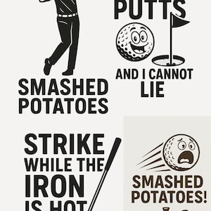 Lustiges Golf PNG | Golfball Clipart | Golf Humor Shirt Motiv | Golf SVG für Männer | Golf Sublimation | Golf Design