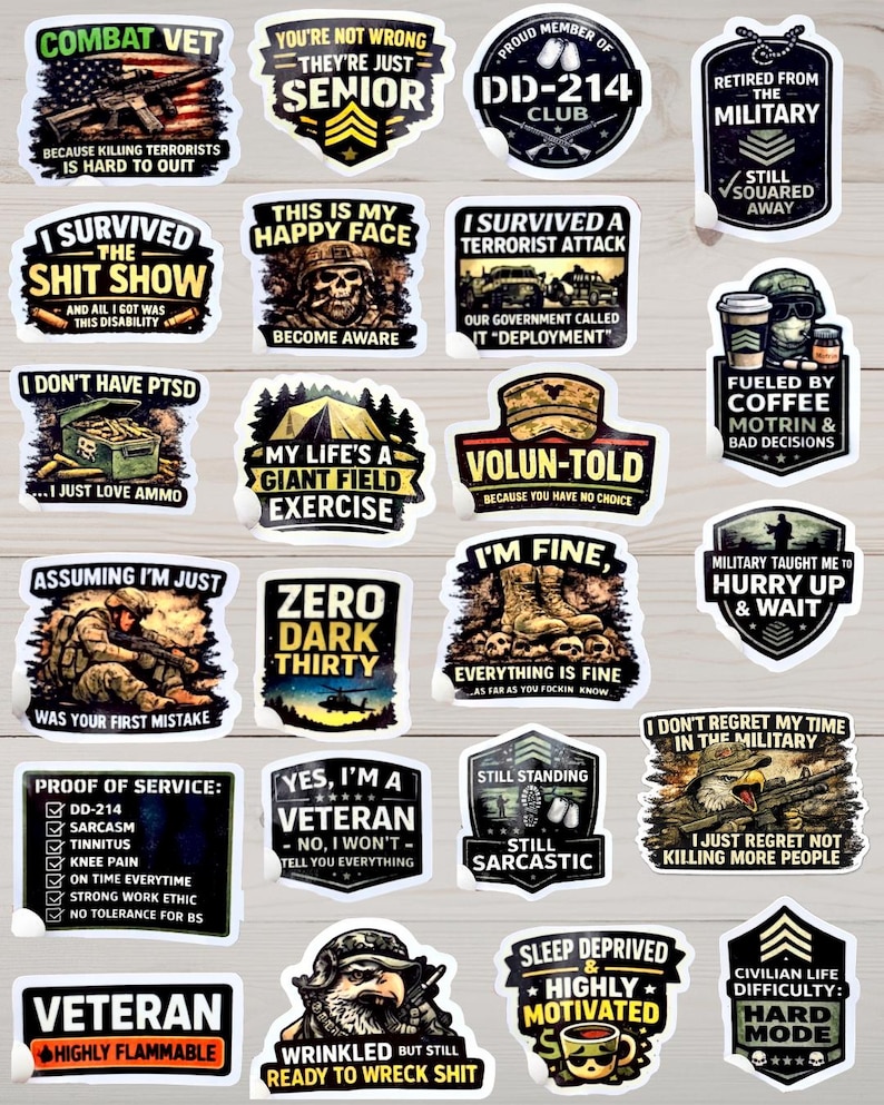 Army Rucking Sticker Funny Military Stickers | Sarcastic Army, Navy, Air Force Humor ...