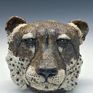 938 Cheetah Portrait/Wall Hanging 4”x6.5”x6”