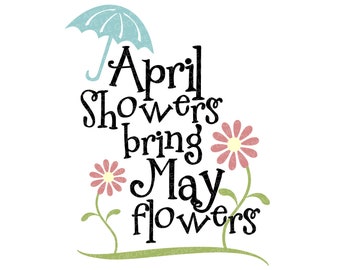 April Showers Svg Etsy