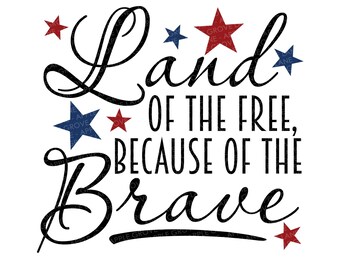Land Of The Free Svg Etsy