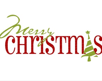 Merry Christmas Svg - Christmas Svg - Merry Svg - Christmas Tree Svg - Merry Christmas Clip Art - Christmas Clipart - Svg Eps Dxf Png