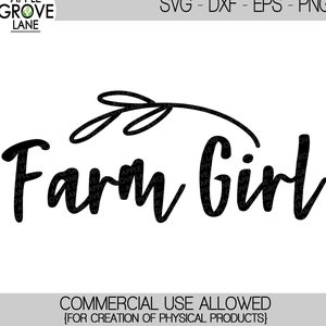 Farm Girl SVG - Farm Svg - Country Girl SVG - Ferme Svg - Farm Life Svg - Country SVG - Farm Girl Clip Art - Eps Svg Dxf Png