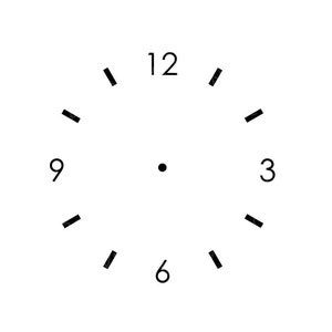 Clock Face Svg - Clock Svg - Svg Clock Template - Clock Numbers