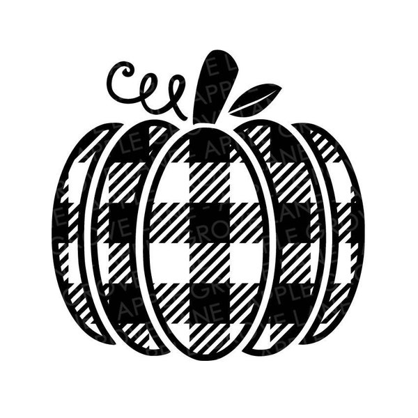 Buffalo Plaid Pumpkin Svg - Pumpkin SVG - Fall Svg - Plaid Pumpkin Svg - Halloween Svg - Pumpkin Patch Svg - Fall Pumpkin Svg - Fall Shirt