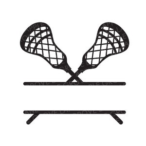 Lacrosse Stick Monogram Svg - Lacrosse Name Svg - Lacrosse Svg - LAX Svg - Crossed Lacrosse Sticks Svg - LAX Stick Svg - Lacrosse Player Svg
