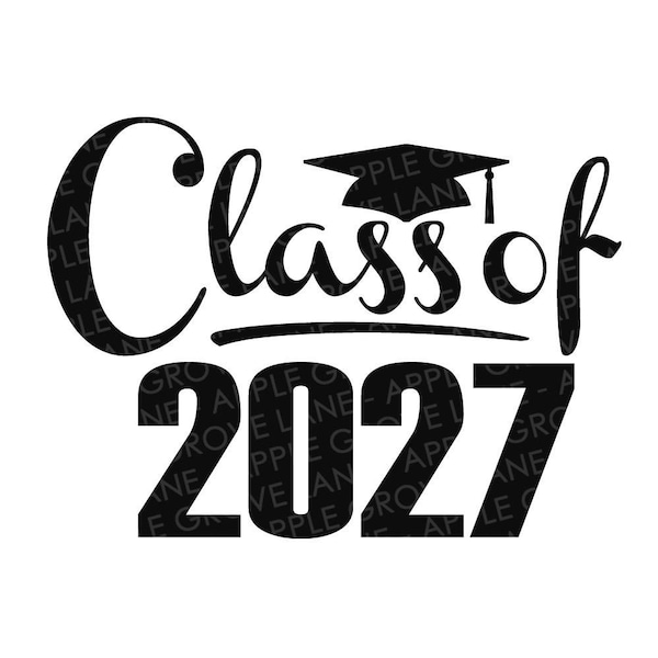 Class Of 2027 Svg Etsy