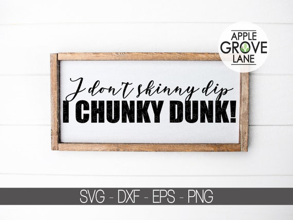 Funny Overweight Svg Skinny Dip Svg Funny Svg Chunky Etsy